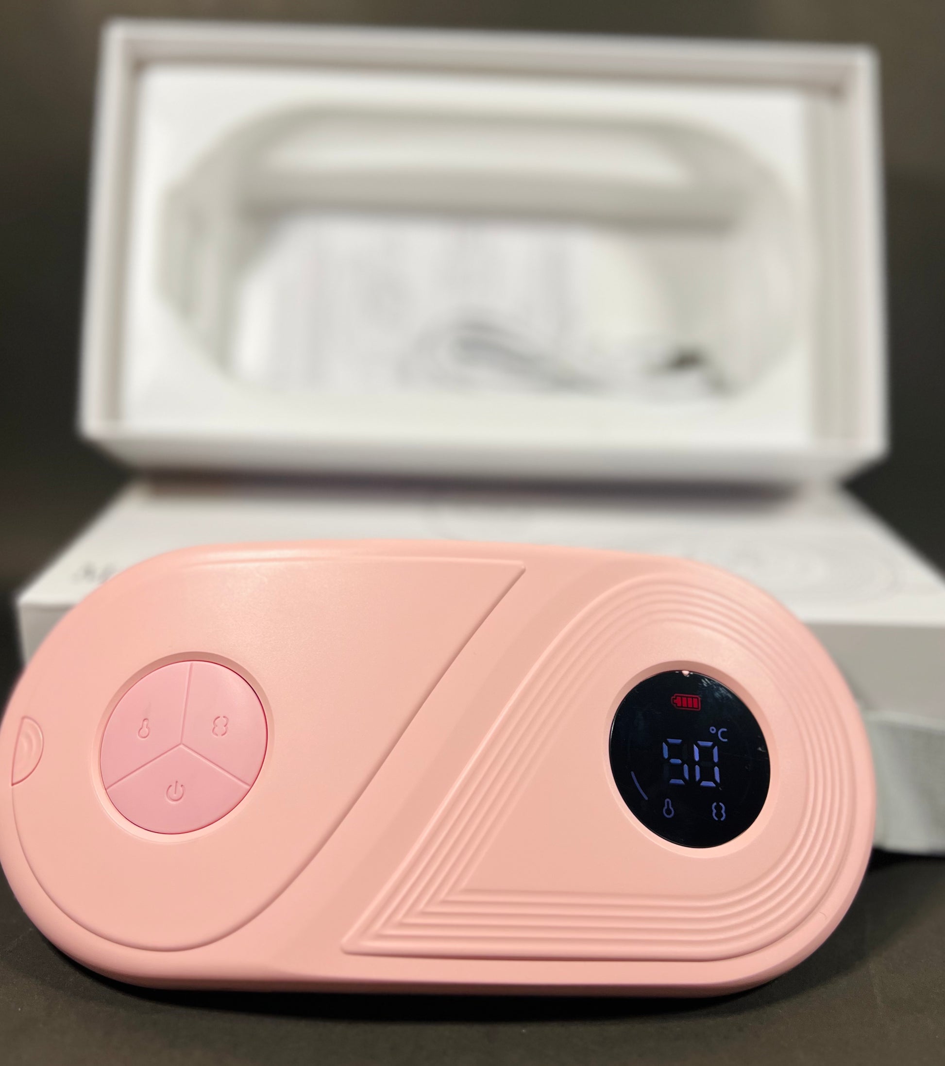 Dual-Sphere Pro™ – Advanced Heating & Vibration Belt for Period Relief ✨ Ultimate comfort with dual massage heads & 3 heat modes