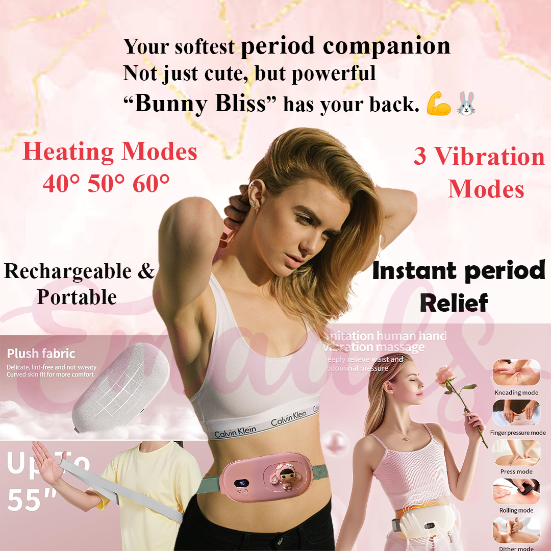 Bunny Bliss™ – Compact Heating Pad for Cramps & Period Pain